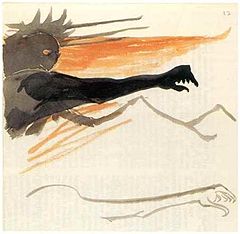Watercolor, of Sauron.