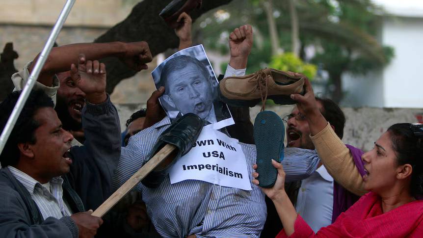 A protest in Iraq against American Imperialism